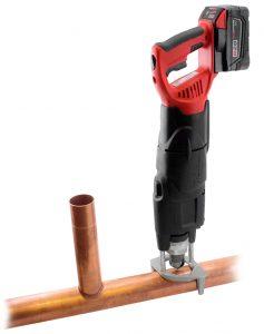 T-DRILL T-65B Cordless Heavy Duty Collaring Machine for Copper pipes.